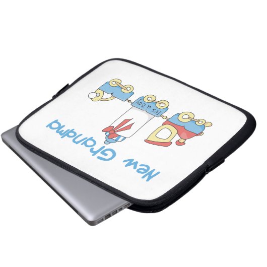 Neue Oma-Train-Geschenke Laptopschutzhülle (Vorne Knopf)