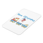 Neue Oma-Train-Geschenke Magnet (Linke Seite)