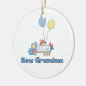 Neue Oma Truck Es ist ein Junge Geschenke Keramikornament (Links)