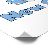 Neue Oma Truck Es ist ein Junge Geschenke Poster (Ecke)