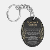 Neue Oma und Opa Ultrasound Schlüsselanhänger (Vorderseite links)