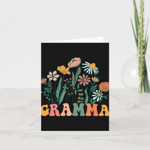 Neue Oma Wildblume Erster Geburtstag & Baby-Shower Karte