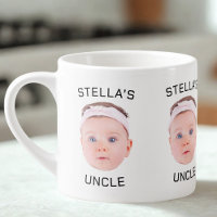 Neue Onkel-Geschenke-Tasse, Custom Baby-Face-Foto-