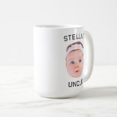 Neue Onkel-Geschenke-Tasse, Custom Baby-Face-Foto- Kaffeetasse (VorderseiteRechts)