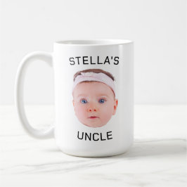 Neue Onkel-Geschenke-Tasse, Custom Baby-Face-Foto- Kaffeetasse