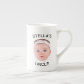 Neue Onkel-Geschenke-Tasse, Custom Baby-Face-Foto- Porzellantasse (Rechts)