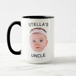 Neue Onkel-Geschenke-Tasse, Custom Baby-Face-Foto- Tasse