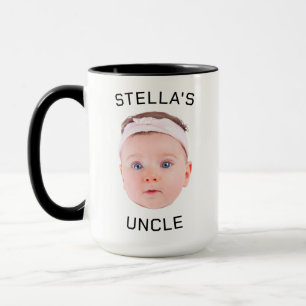 Neue Onkel-Geschenke-Tasse, Custom Baby-Face-Foto- Tasse
