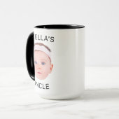Neue Onkel-Geschenke-Tasse, Custom Baby-Face-Foto- Tasse (Vorderseite Links)