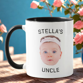Neue Onkel-Geschenke-Tasse, Custom Baby-Face-Foto- Tasse
