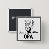 Neue Opa-T - Shirt und Geschenke lächeln Button (Vorne & Hinten)