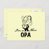 Neue Opa-T - Shirt und Geschenke lächeln Postkarte (Vorne/Hinten)