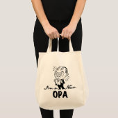 Neue Opa-T - Shirt und Geschenke lächeln Tragetasche (Vorderseite (Produkt))