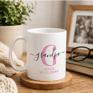 Neue Opa und Opa Monogramm Kaffeetasse