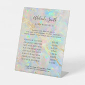 neue Opal-Preisliste Pedestal Sign Sockelschild (Vorderseite)