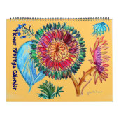 Neue Orangefarbene und lila Blume Kalender (Titelbild)