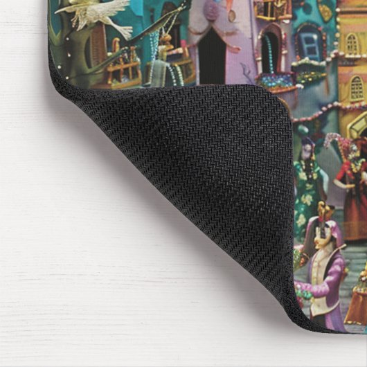NEUE ORLEANS MARDI GRAS SCENE MOUSEPAD (Ecke)