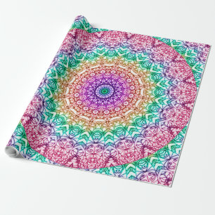 Neue Packpapier-Mandala Mehndi Art G379 Geschenkpapier