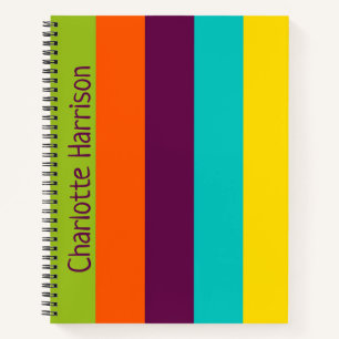 Neue Palette Retro Personalisiert Notizbuch