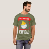 Neue Papa Baby Flasche für bald Geschenk T-Shirt (Vorne ganz)