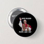 Neue Papst Leo Xiv katholische Geschenke Merch Sou Button (Vorne & Hinten)