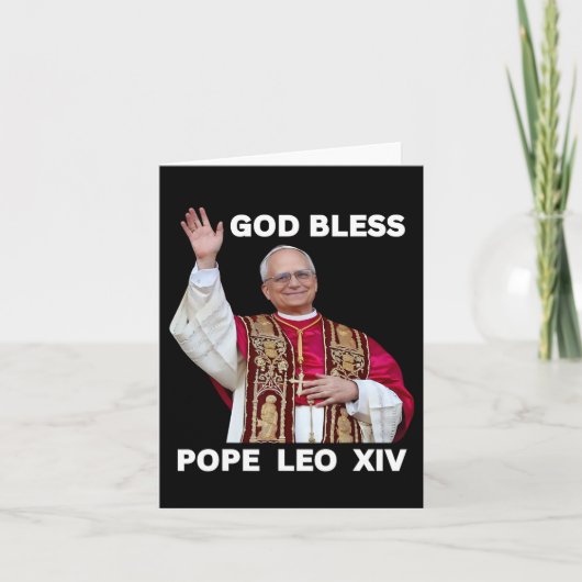 Neue Papst Leo Xiv katholische Geschenke Merch Sou Karte (Vorderseite)