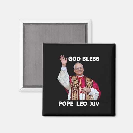 Neue Papst Leo Xiv katholische Geschenke Merch Sou Magnet (Vorderseite/Rückseite)
