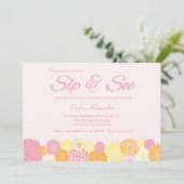 Neue Party Einladung für die Babyankündigung anzei (Stehend Vorderseite)