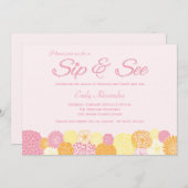 Neue Party Einladung für die Babyankündigung anzei (Vorne/Hinten)