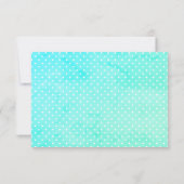 neue pastellfarbene Punkt Kinderdusche uAwg RSVP Karte (Rückseite)