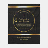 NEUE PASTOR-Ordination - Neuer, benutzerdefinierte Fleecedecke (Vorderseite)