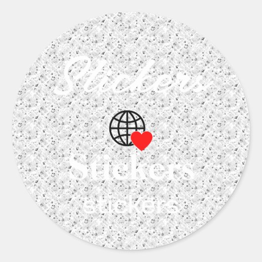 Neue personalisierbare Text-Logo-Aufkleber Runder Aufkleber (Vorderseite)