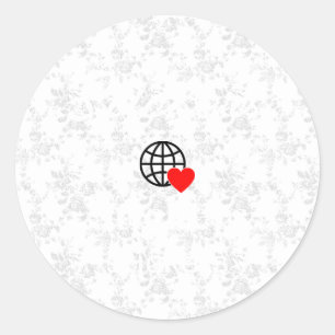 Neue personalisierbare Text-Logo-Aufkleber Runder Aufkleber