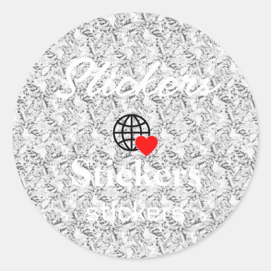 Neue personalisierbare Text-Logo-Aufkleber Runder Aufkleber (Vorderseite)