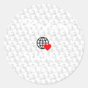 Neue personalisierbare Text-Logo-Aufkleber Runder Aufkleber