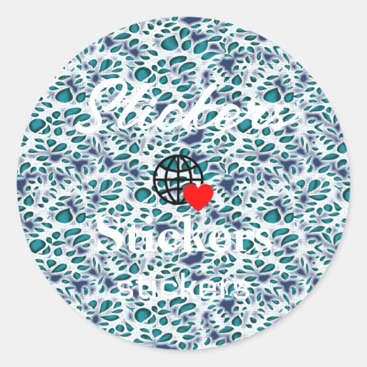 Neue personalisierbare Text-Logo-Aufkleber Runder Aufkleber (Vorderseite)