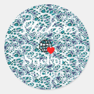 Neue personalisierbare Text-Logo-Aufkleber Runder Aufkleber