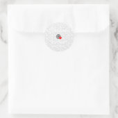 Neue personalisierbare Text-Logo-Aufkleber Runder Aufkleber (Tasche)