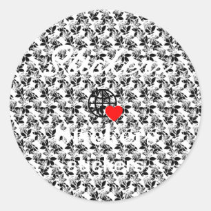 Neue personalisierbare Text-Logo-Aufkleber Runder Aufkleber