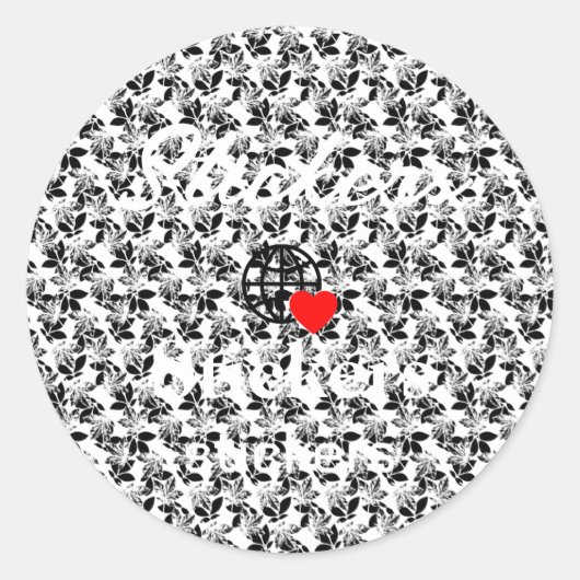 Neue personalisierbare Text-Logo-Aufkleber Runder Aufkleber (Vorderseite)