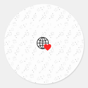 Neue personalisierbare Text-Logo-Aufkleber Runder Aufkleber