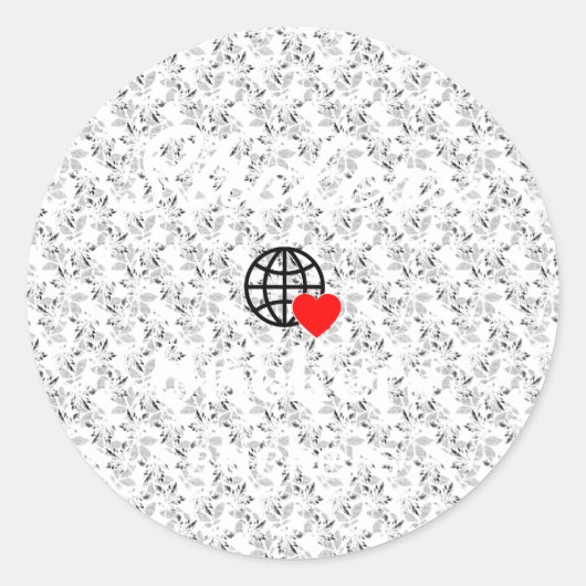 Neue personalisierbare Text-Logo-Aufkleber Runder Aufkleber (Vorderseite)