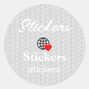 Neue personalisierbare Text-Logo-Aufkleber Runder Aufkleber