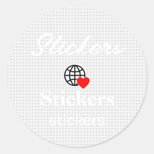 Neue personalisierbare Text-Logo-Aufkleber Runder Aufkleber (Vorderseite)