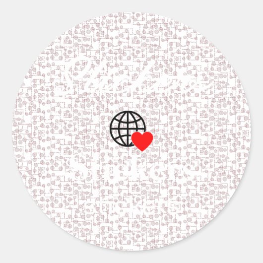 Neue personalisierbare Text-Logo-Aufkleber Runder Aufkleber (Vorderseite)