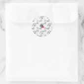Neue personalisierbare Text-Logo-Aufkleber Runder Aufkleber (Tasche)