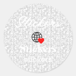 Neue personalisierbare Text-Logo-Aufkleber Runder Aufkleber