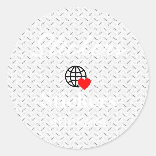 Neue personalisierbare Text-Logo-Aufkleber Runder Aufkleber (Vorderseite)