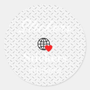 Neue personalisierbare Text-Logo-Aufkleber Runder Aufkleber