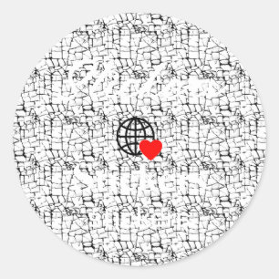 Neue personalisierbare Text-Logo-Aufkleber Runder Aufkleber